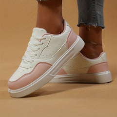 Women's Lace Up Non-slip Board Shoes Low Versatile Running Shoes