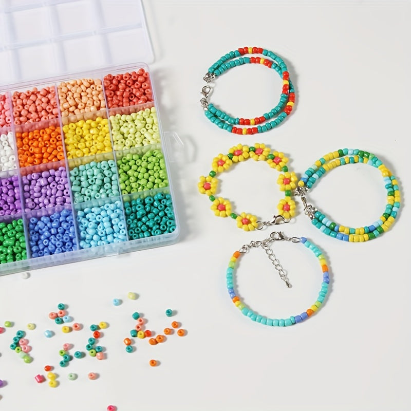 Glass Rice Beads Letter Beads Jewelry Material Package