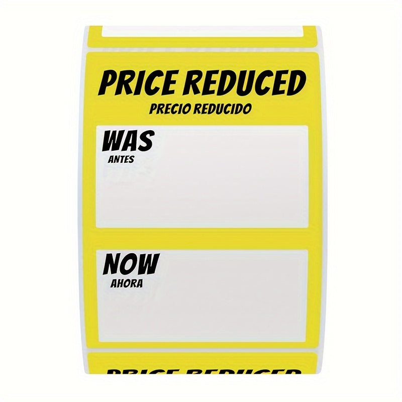 300 Yellow Adhesive Labels 2x3 Inch on 40mm Core Copperplate Paper