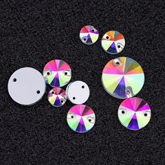 Crystal Sew On Rhinestone Flat Back Round Crystal Beads 3200