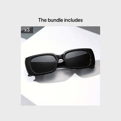 Square Frame Sunglasses Wrap Around Glasses Gradient Lens UV400