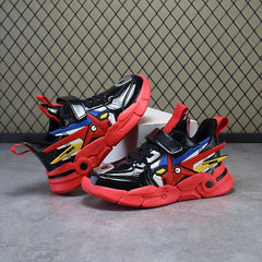 Boys Casual Cartoon Low Top Sneakers Lightweight Anti Slip Outdoor Shoes
