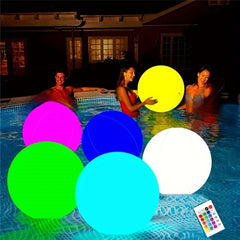 Remote Control LED Light Up Beach Balls - Set of 16