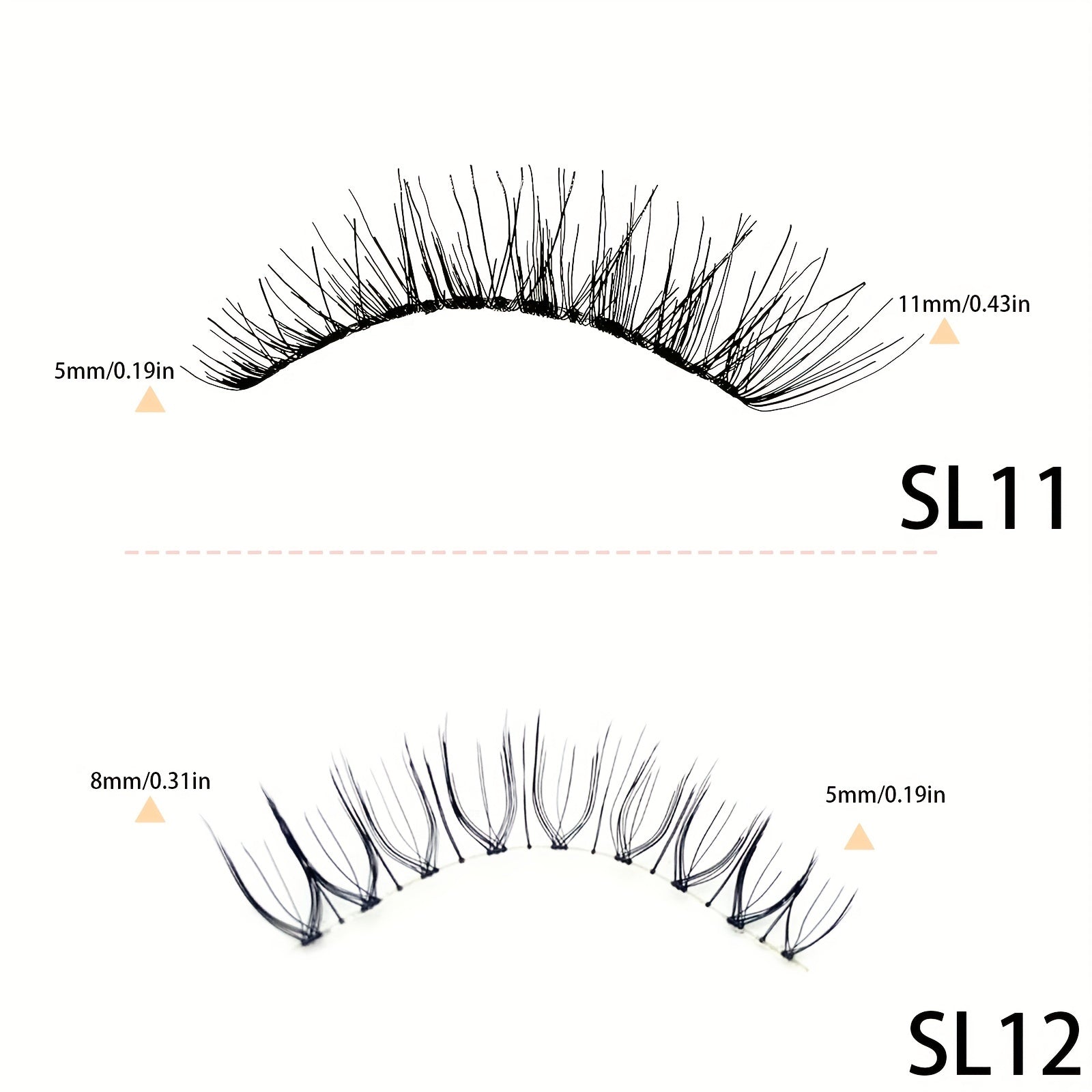Cat Eye Wispy Lashes Natural Cross Fluffy False Eyelashes