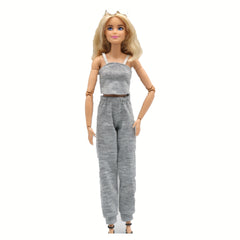 Doll Clothing Set for 11-Inch Dolls - Camisole Top and Sports Pants Outfit