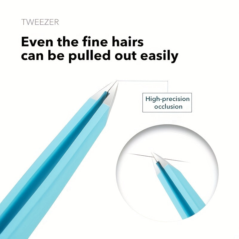 Stainless Steel Eyebrow Tweezers for Fine Hair Lifting