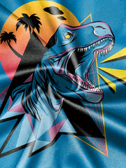 3D Hawaii Dino Print Short Sleeve T shirt Kids Summer Sports Clothes