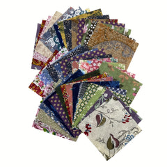 50pcs Dark DIY Printed Cotton Fabric Random 50