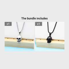 Men's Skull Pendant Punk Style Necklace Accessories