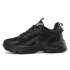 Mesh Breathable Chunky Sneakers Lace Up Sport Shoes