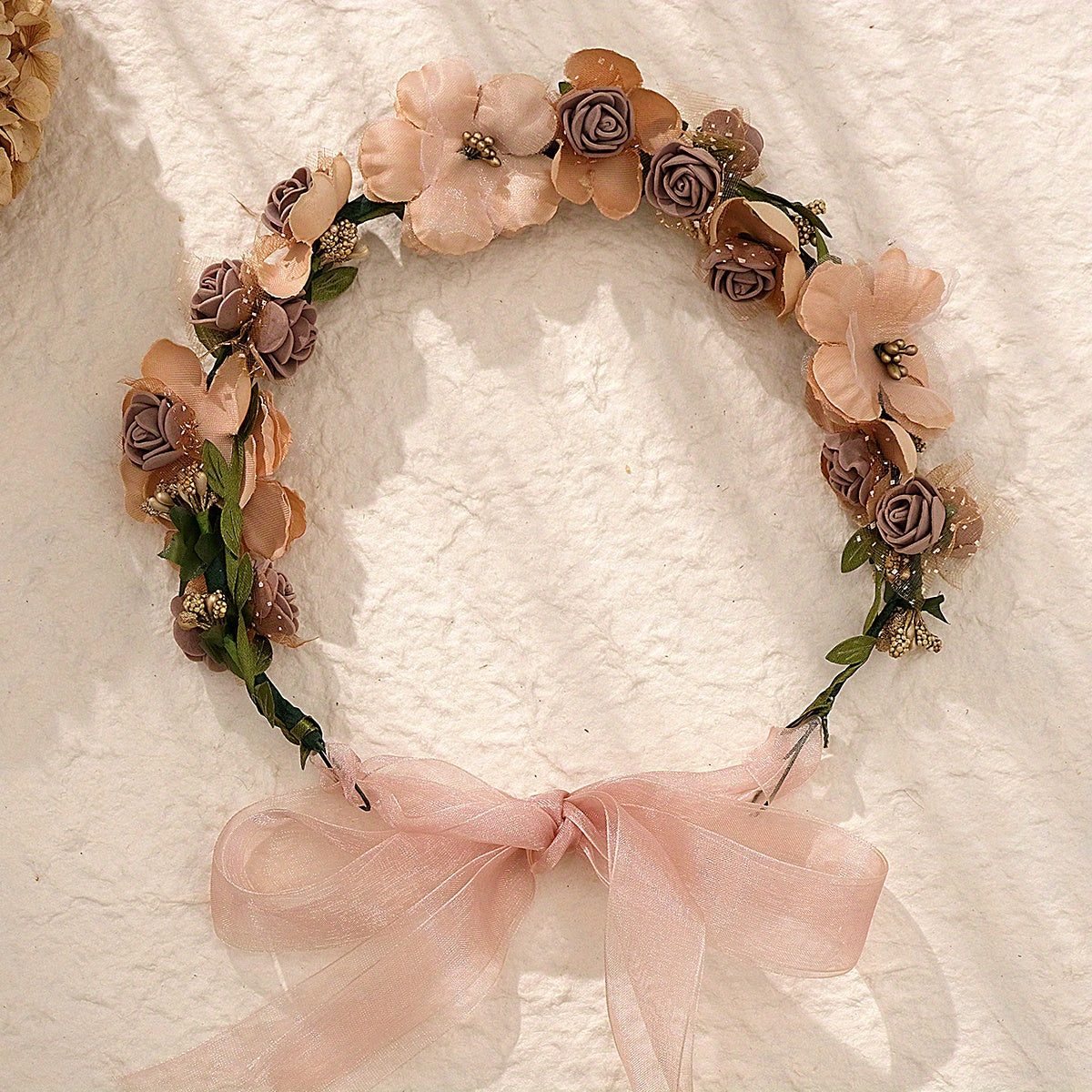 Flower & Rose Decor Hair Band Bridal Wedding Headwear