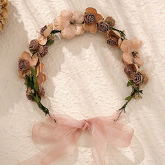 Flower & Rose Decor Hair Band Bridal Wedding Headwear