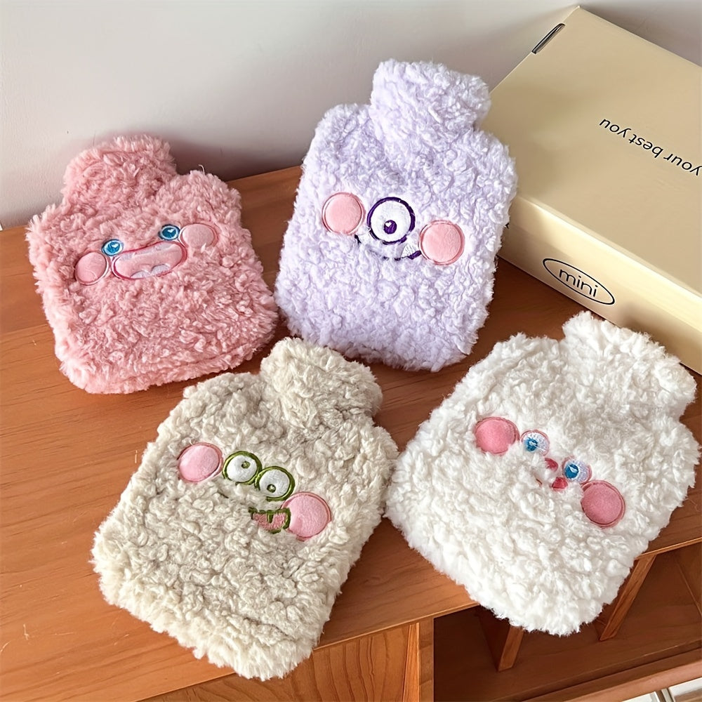 Cartoon Hand Warmer Plush Cover Portable Hot Water Bag