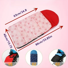 Thickened Baby Stroller Sleeping Bag Windproof Foot Cover