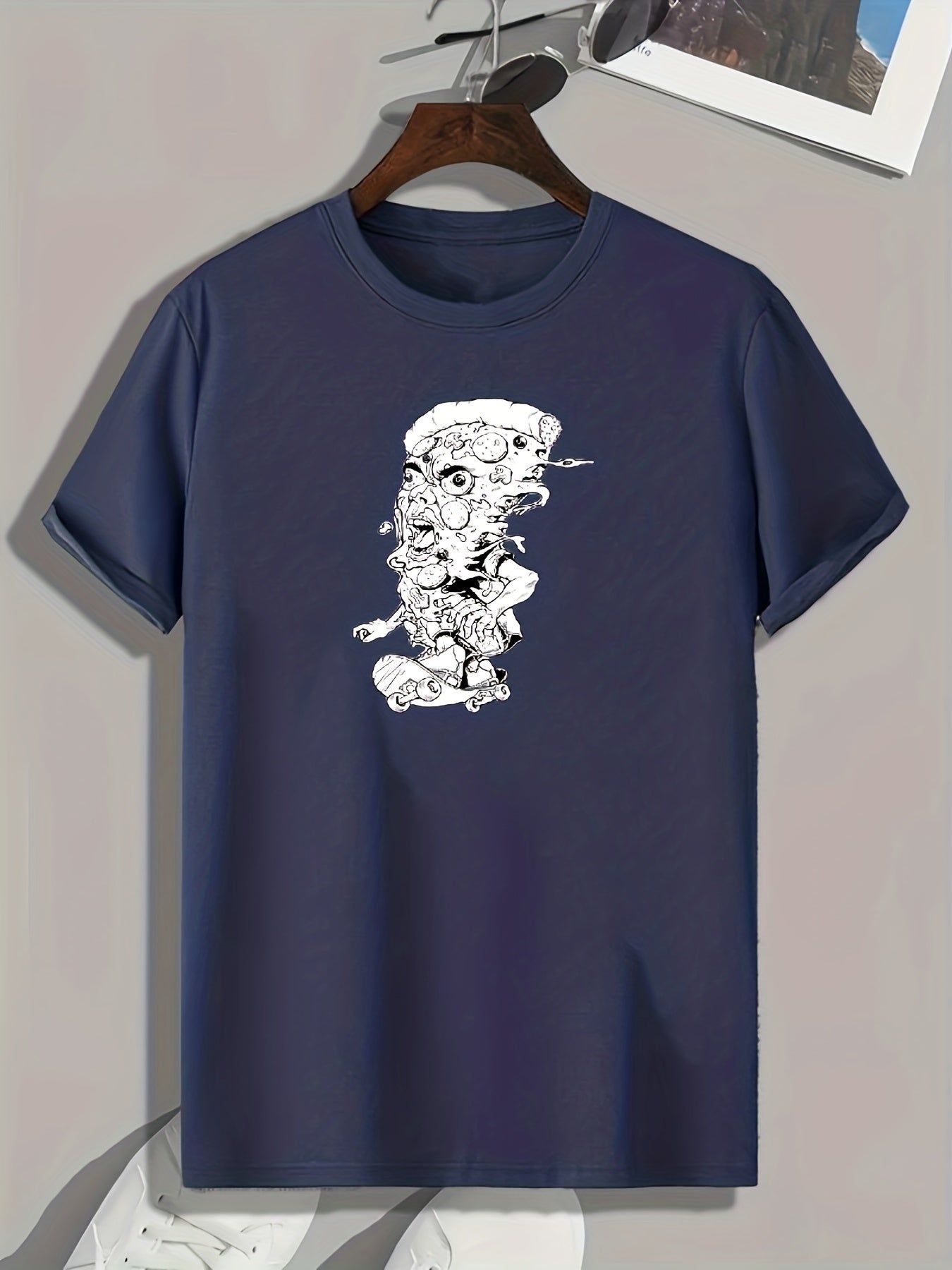 Skateboarding Print Men's Graphic T-shirt for Summer