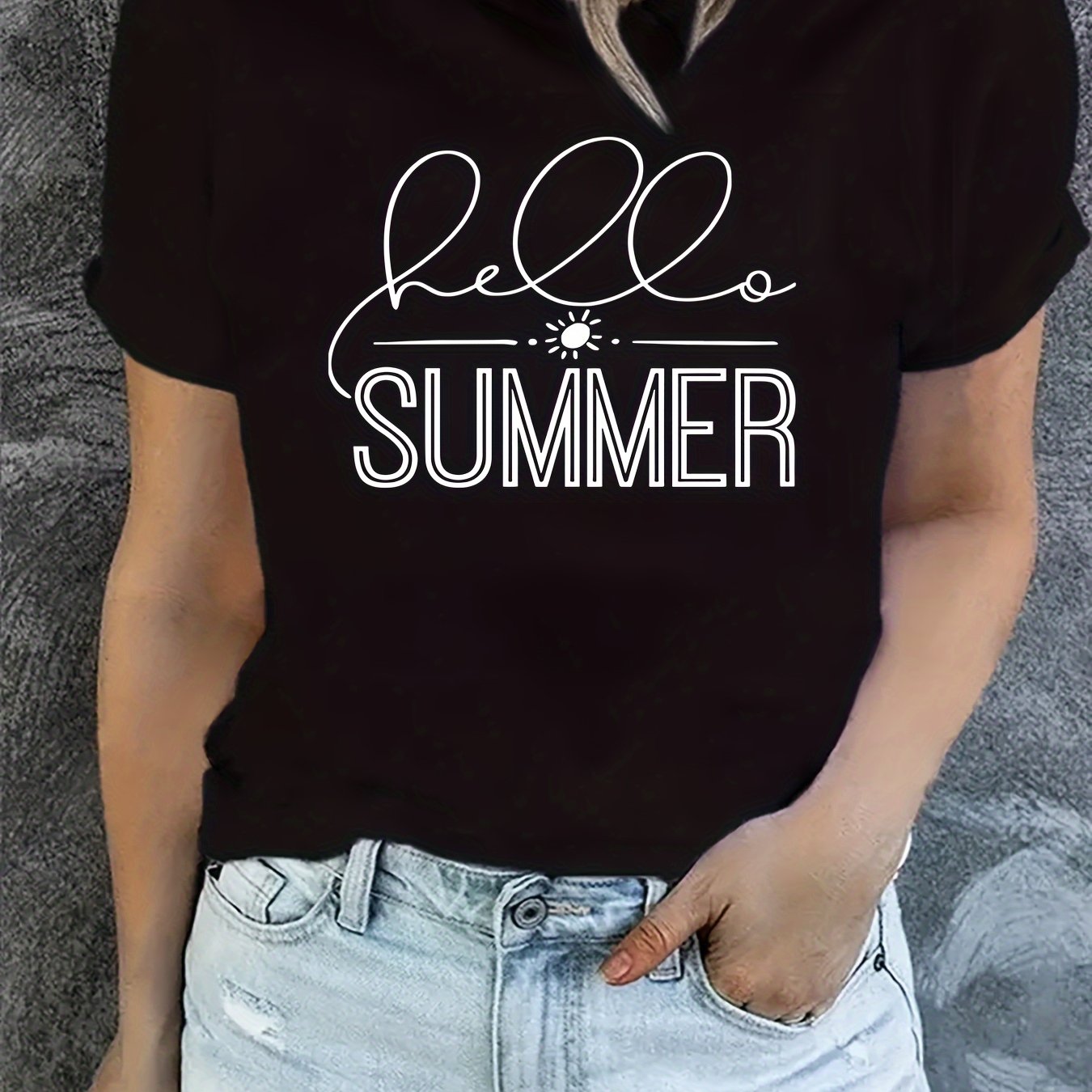 Summer Graphic Sports Round Neck T Shirt for Workout and Casual Wear
