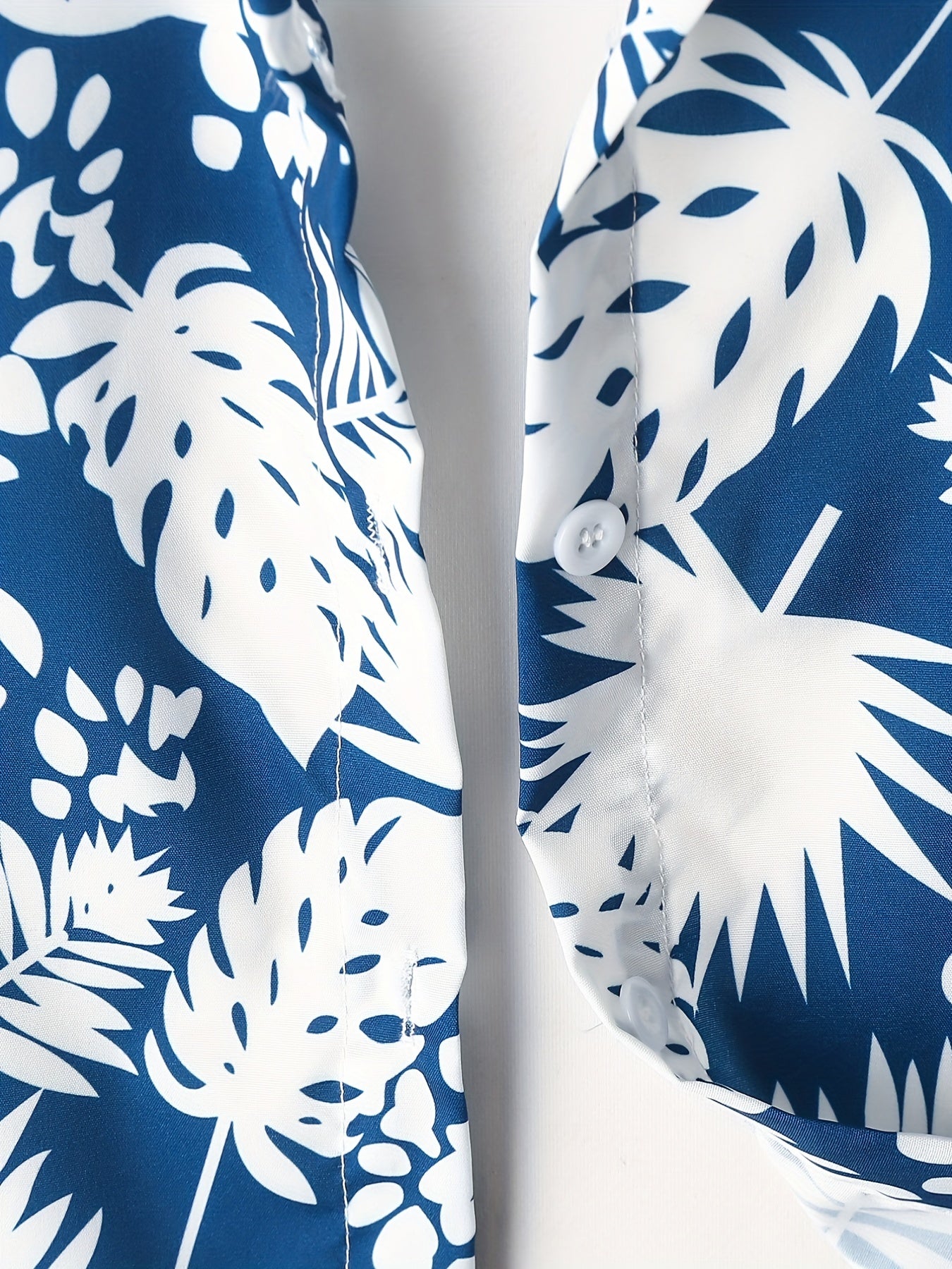 2pcs Boys Tropical Leaf Print Shirt&Shorts Set Summer Kids Clothing
