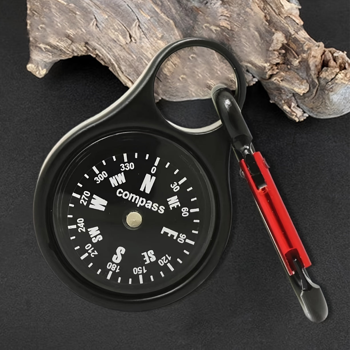 Outdoor Survival Compass Keychain for Travel Camping Hiking