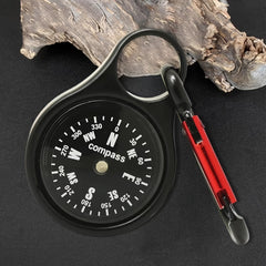 Outdoor Survival Compass Keychain for Travel Camping Hiking