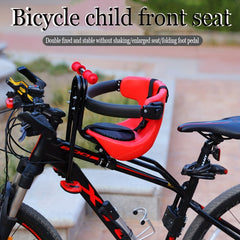 Kids Bike Front Seat w/ Guardrail & Safety Belt
