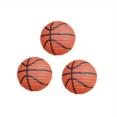 3pcs Sports Paper Lanterns Baseball Football Party Decoration Set