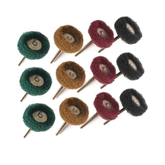 48pcs Mini Buffing Wheel Scouring Pad for Rotary Tool Grit 120 180 320 400