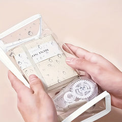 Clear PVC Waterproof Pencil Bag Stationery Organizer