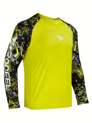 Men's Camo Sun Protection Hoodie Long Sleeve Quick Dry Top