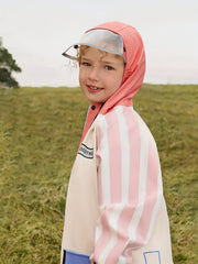 Kids Cartoon Hooded Raincoat Boy Girl Primary School Student Poncho Coat