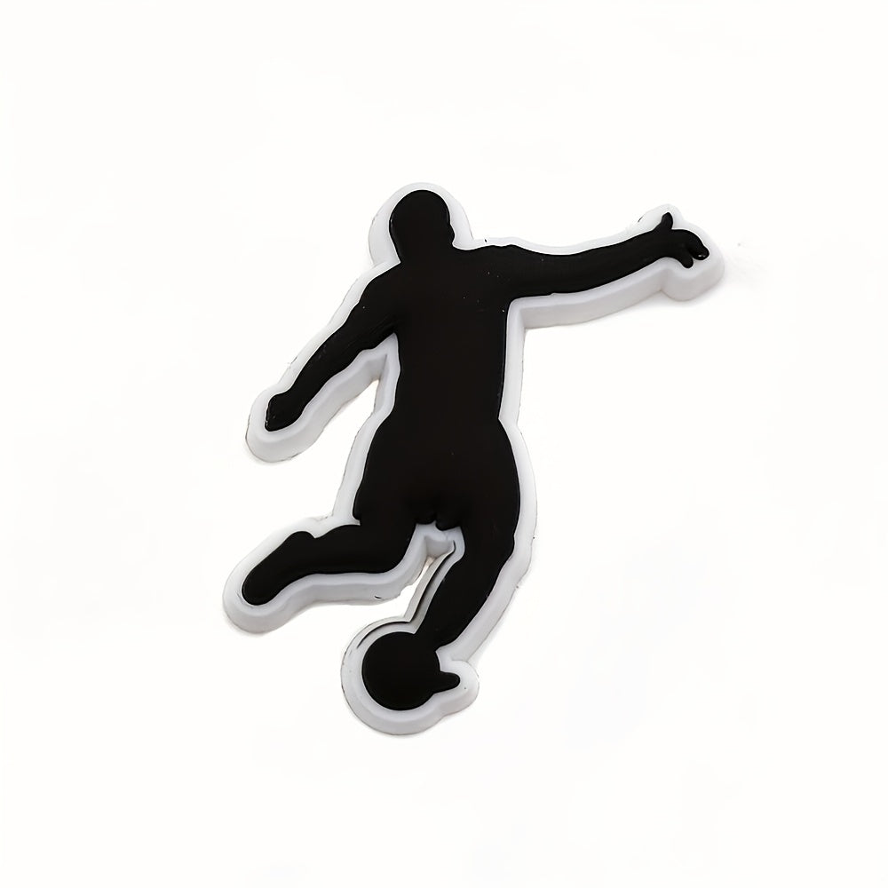 18pcs Football Shoes Charms For Bubble Slides Sandals PVC Shoe Decorations