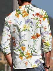 Men's Hawaiian Shirt Flower Print Short Sleeve Casual Summer Top