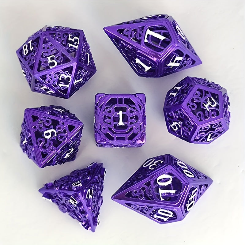 7pcs Hollow Copper Dice For Entertainment Fun Game Dice
