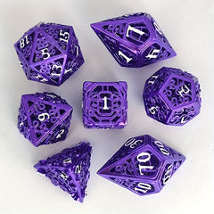 7pcs Hollow Copper Dice For Entertainment Fun Game Dice