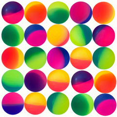10 Mini Rainbow Bouncy Balls for Kids Party Favors