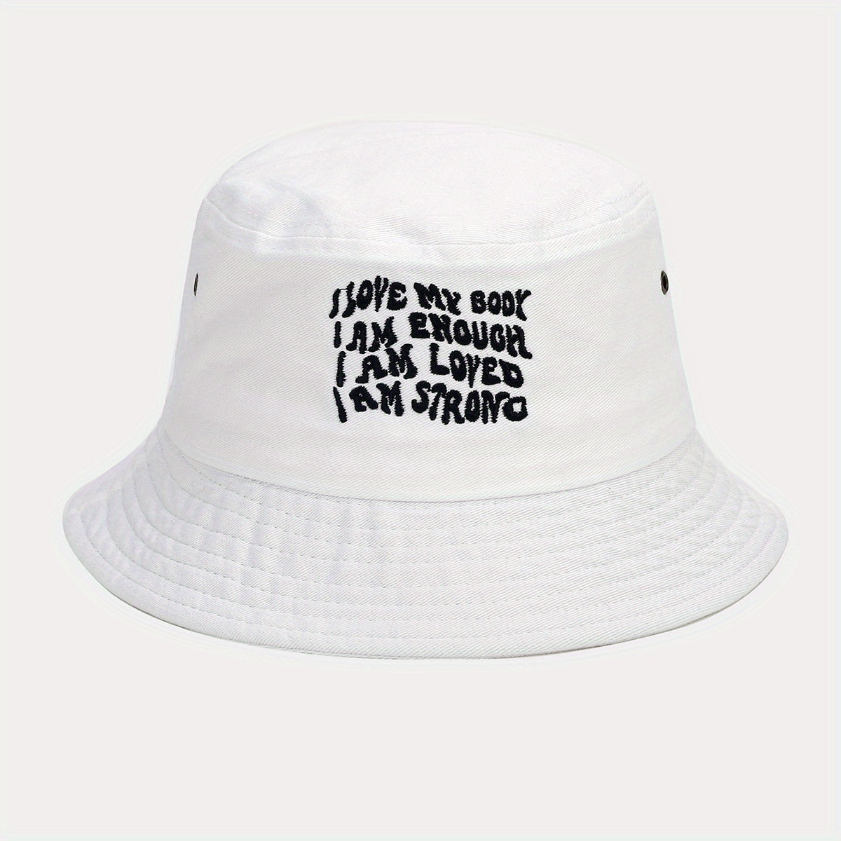 Summer Letter Embroidery Fisherman Hat Sunscreen Sunshade Casual Hat