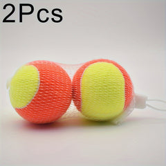 2pcs Elastic Tennis Balls for Beginners Training