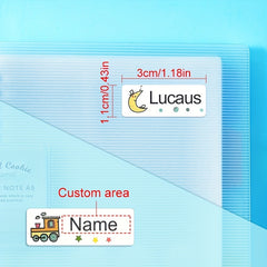 240pcs Custom Name Stickers Waterproof Personalized Labels MEDIUM Size 3x1