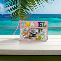 Transparent Waterproof Cosmetic Bag Wristlet Makeup Storage Organizer