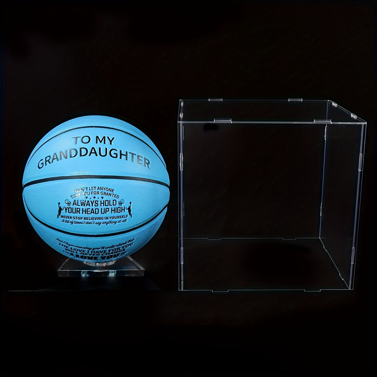 Acrylic Ball Stand Display Holder for Sports Balls Transparent