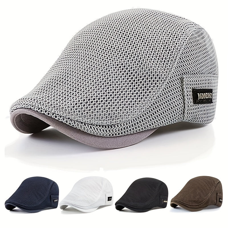 Men's Casual Beret Cotton Hat Autumn Biker Flat Hat