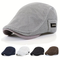 Men's Casual Beret Cotton Hat Autumn Biker Flat Hat