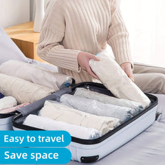 8pcs Vacuum Compression Storage Bags Transparent Sealed Moving Bags