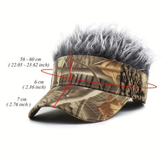 Camouflage Sunshade Visor Empty Top Hat for Men Women