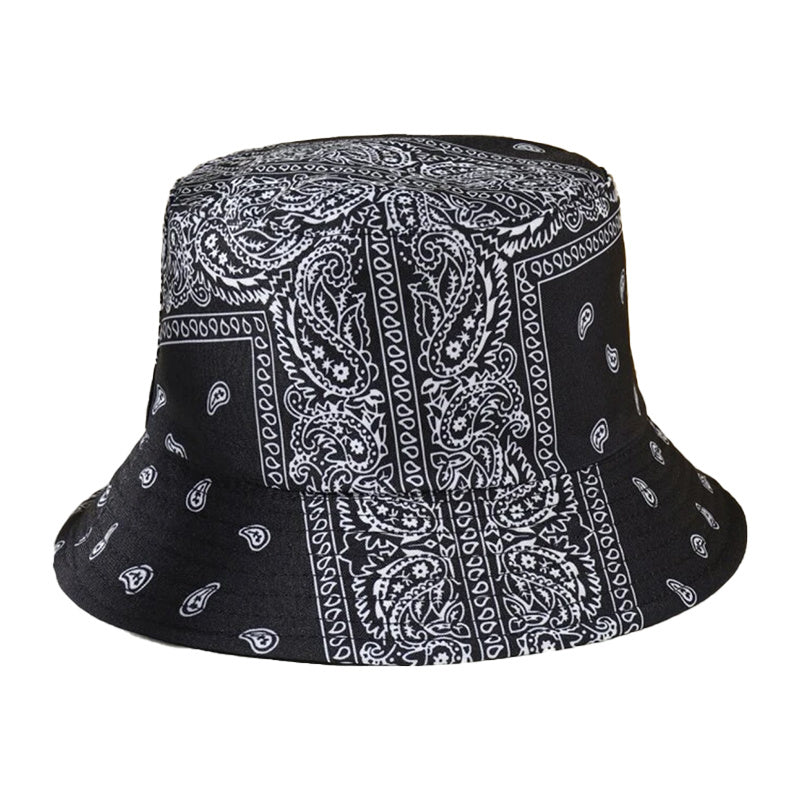 Paisley Print Bucket Hat Lightweight Casual Unisex Fisherman Cap