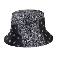 Paisley Print Bucket Hat Lightweight Casual Unisex Fisherman Cap