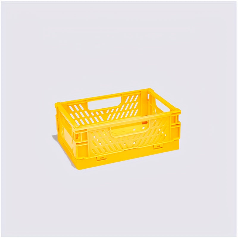 Large Capacity Foldable Desktop Plastic Storage Box Storage Basket