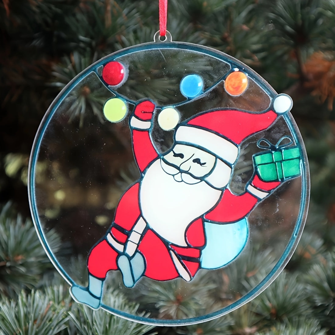 Colorful Santa Claus Christmas Decoration Pendant