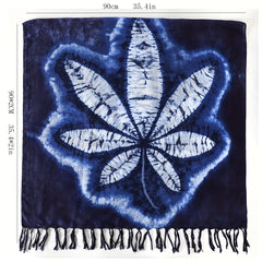 Tie Dye Tassel Scarf Vintage Print Shawl Boho Headwraps