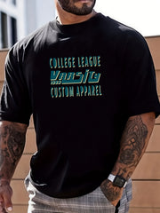 Men's Graphic Crew Neck T-shirt for Summer Vacations