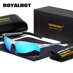 RoyalHot Polarized Rectangle Alloy Sunglasses P10038